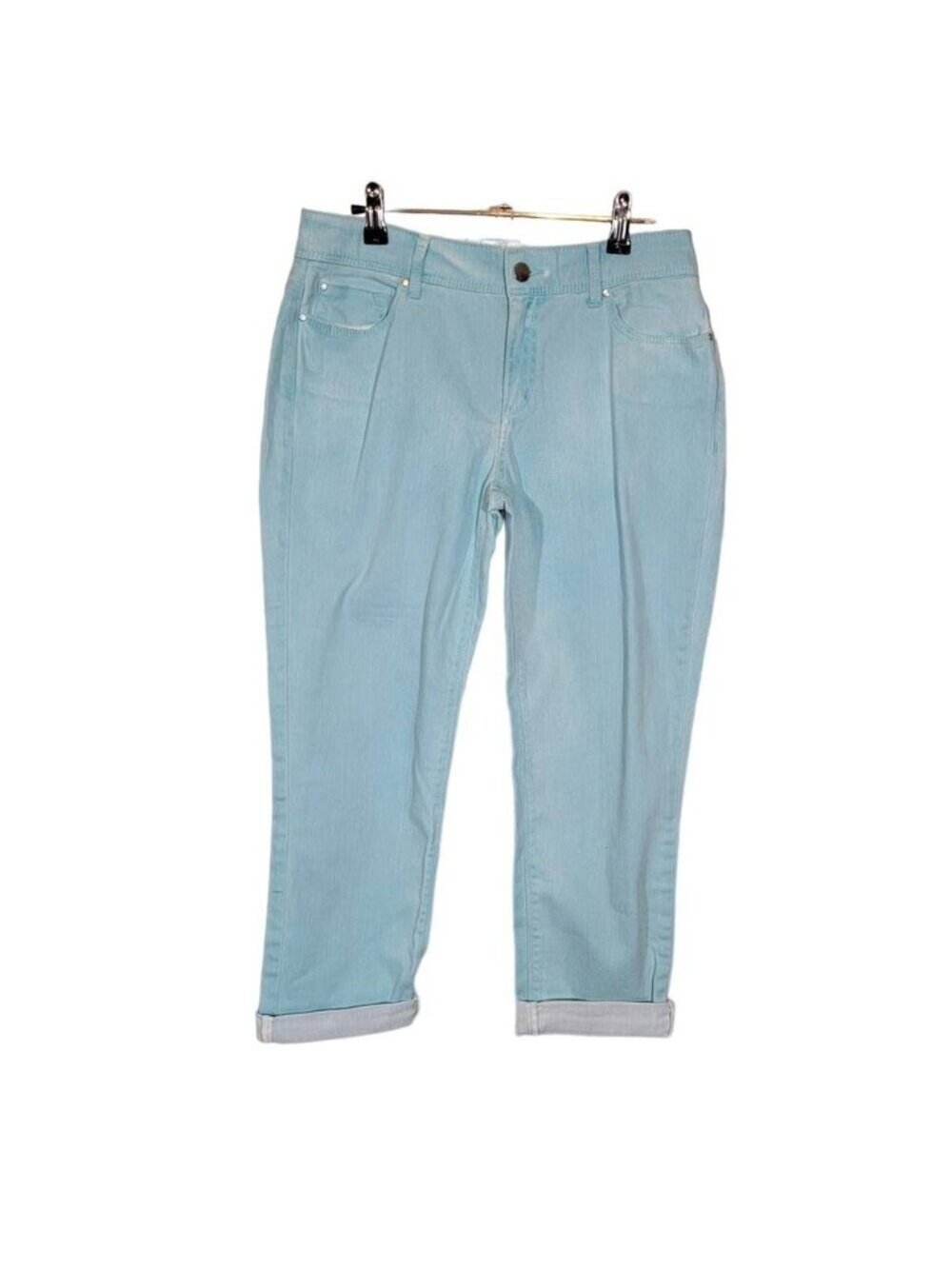Chico's Women's Platinum Straight Legs Denim Jeans High-Rise Blue Size 0 /Small